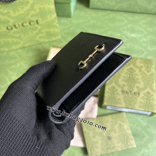 gucci專櫃新款原廠皮男士錢包 古馳飾馬銜扣雙折錢包 jcp1601